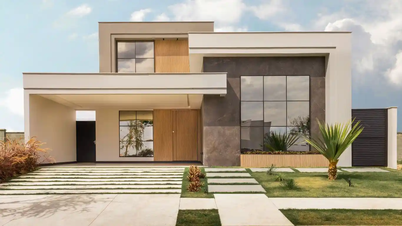 Modern house elevation ghar ka front design photo