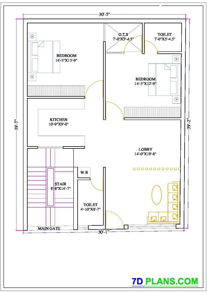 100 Sq Yard Plot Dimensions