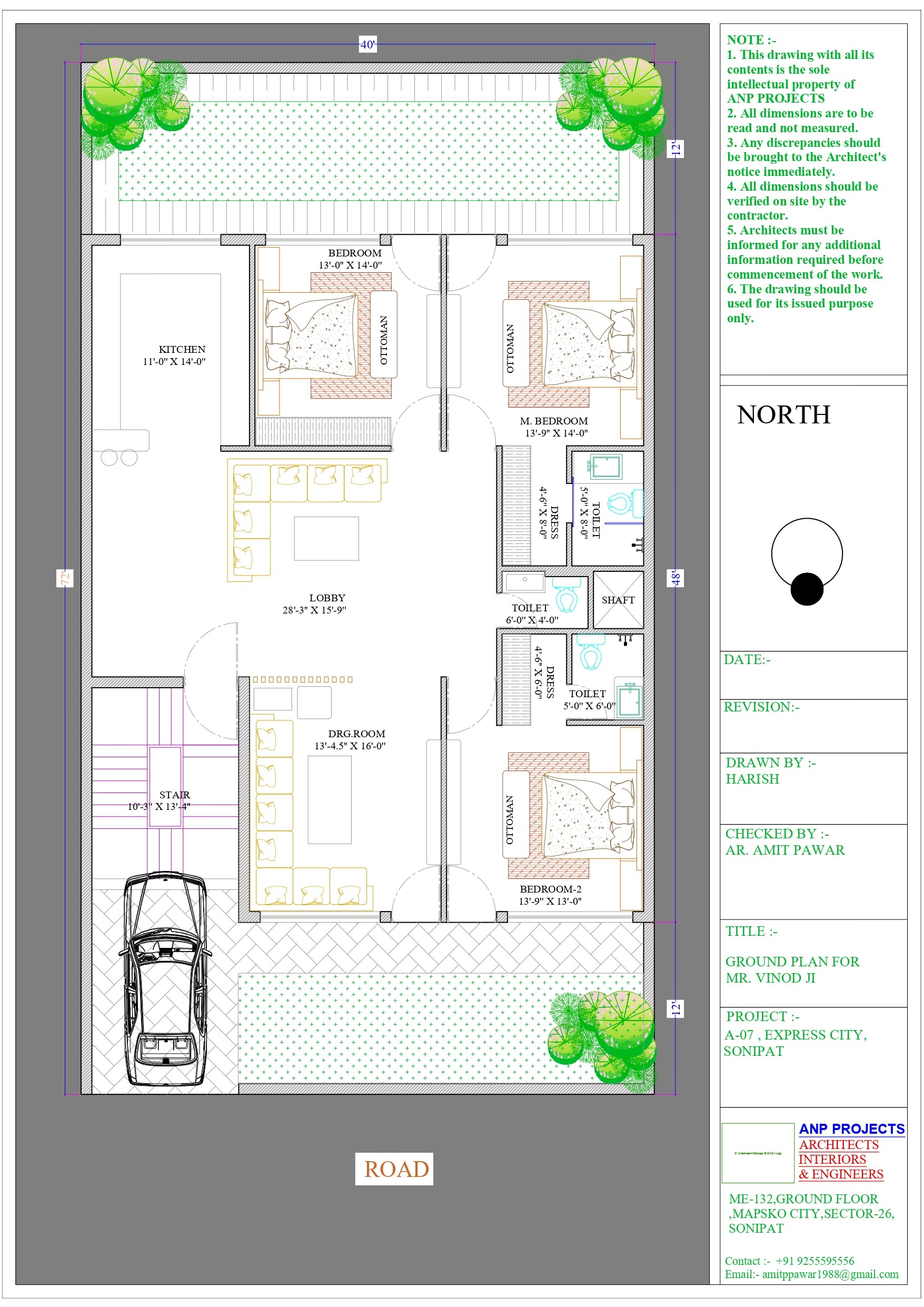 155 Sq Yards House Plan