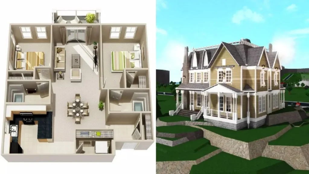 Bloxburg house layouts 2 story - 7DPlans