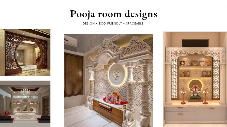 Pooja room Design, Vaastu, Maintenance, Blessings - 7D Plans